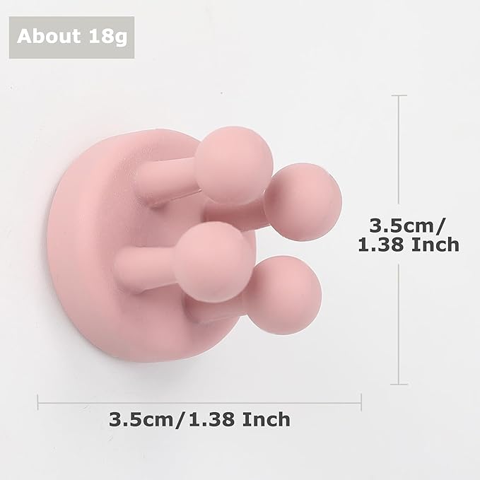XoYoZo 4 pcs Silicone Toothbrush Holder Multi-Function Hook Waterproof self - Image 3