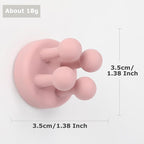 XoYoZo 4 pcs Silicone Toothbrush Holder Multi-Function Hook Waterproof self - Image 3
