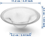 2 Pcs Heavy Duty Stainless Steel Slop Basket Filter Trap, 4.41" Top / 2.44" - Image 7