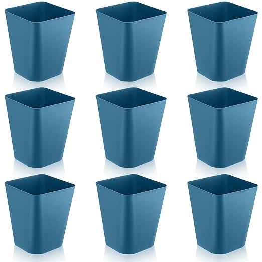 Hoolerry 9 Pieces Garbage Can 2 Gallon Small Trash Cans Bulk Bathroom Trash Bin by Hoolerry