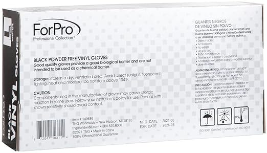 ForPro Disposable Vinyl Gloves, Industrial Grade, Powder-Free, Latex-Free - Image 3