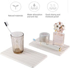 2 PCS Water Absorbent diatomite Coasters, 9.5" x 5.5" Water Absorbing Stone Tray - Image 7