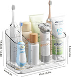 Toothbrush Holder for Bathroom Wall Mounted, 5 Slots Acrylic Toothbrush and - Image 3