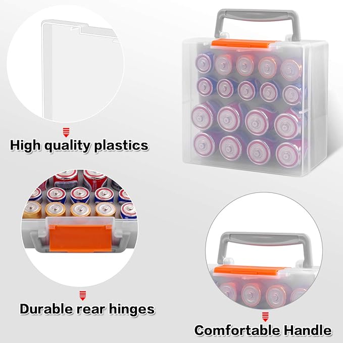MINIMALL Battery Organizer Storage Box, Garage Case Caddy Holder - Image 2