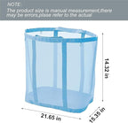 Mesh Bag with Handles, Collapsible Laundry Basket, Foldable Laundry Bag - Image 2