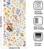 Wildflower Floral Hand Towels, 2 Packs Decorative Meadow Floral Kitchen Towels - Image 2