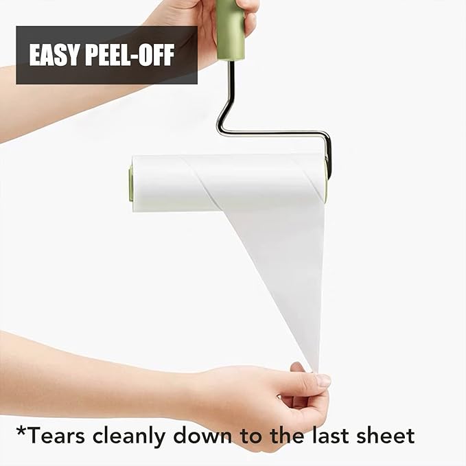 Extra Sticky Large Surface Lint Roller, 6.3'' Giant Lint Roller - Image 5