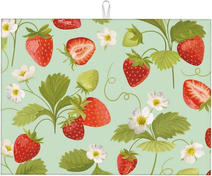 Large Dish Drying Mats For Kitchen Counter Microfiber Kitchen Drying Mat XL by AUMLDOYS