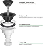Serene Valley 3-1/2 inch Kitchen Sink Strainer Assembly - Image 3