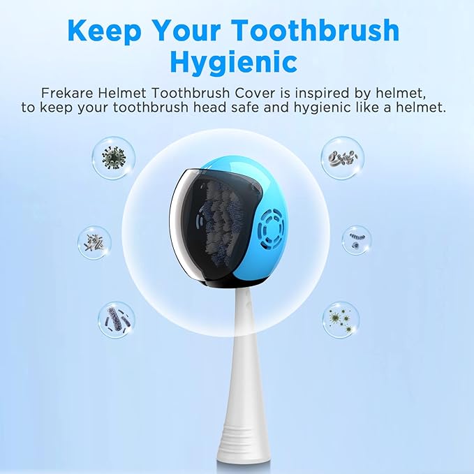 Helmet Toothbrush Covers Caps, Fits Most Manual and Electric Tooth Brushes - Image 4