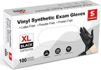 Schneider Vinyl Synthetic Exam Gloves, 4 Mil, Latex Free Disposable Gloves - Image 2