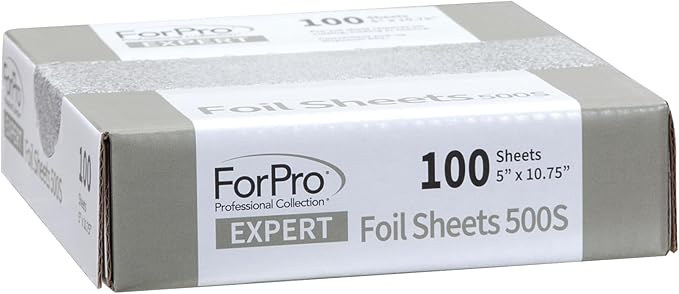 ForPro Expert Embossed Foil Sheets 500S, Aluminum Hair Foils - Image 3