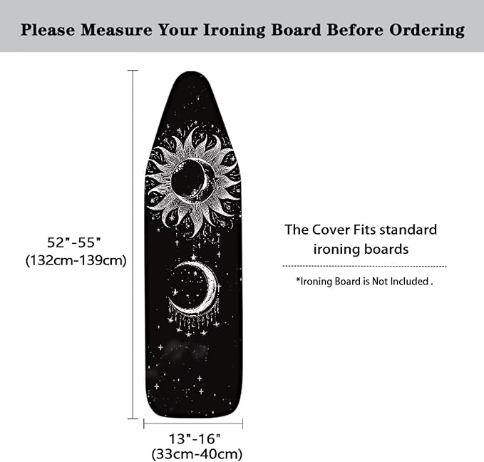 Gothic Sun Moon Iron Board Cover - Image 6