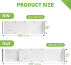 5 Pack Drawer Dividers 3.2" High Slim Organizers Expandable 10.8-17.9" - Image 2