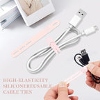 Donruby 30Pcs Silicone Cable Ties - Image 3
