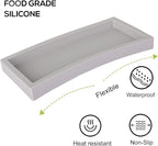 Bathroom Tray, Small Vanity Tray Silicone Soap Dish Sponge Holder Kitchen Sink - Image 3