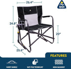 GCI Outdoor Freestyle Rocker XL Portable Folding Rocking Chair and Outdoor Camping Chair - Image 2