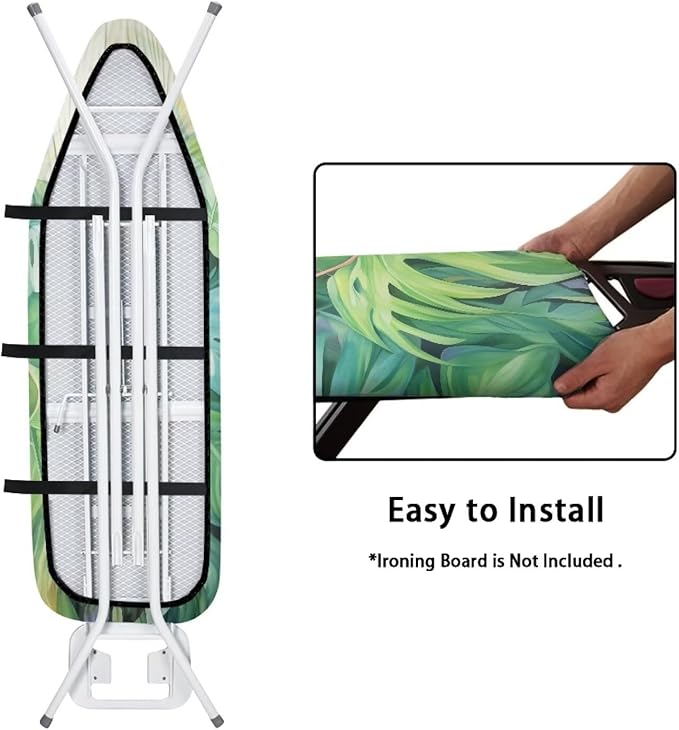 Tropical Palm Tree Leaves Ironing Board Cover and Pad 15 x 54 Heavy Duty Iron - Image 5