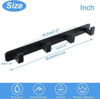 Coat Rack, Heavy Duty Stainless Steel 4 Tri Coat Hook Hanger, Wall Mounted Wall - Image 7