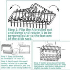 Dish Drying Rack 2-Tier Auto Draining Dish Drying Rack - Image 3