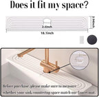 Quick Drying Stone Faucet Mat for Kitchen Sink, 18.1'' Long Diatomite Sink Tray - Image 3