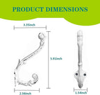 4 Pack Cast Iron Wall Hooks Antique Vintage Rustic Farmhouse Coat Hooks - Image 3