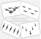 Ambipolar 5 Pack Decorative Cast Iron Heavy Duty Double Hooks, Wall Mounted - Image 5