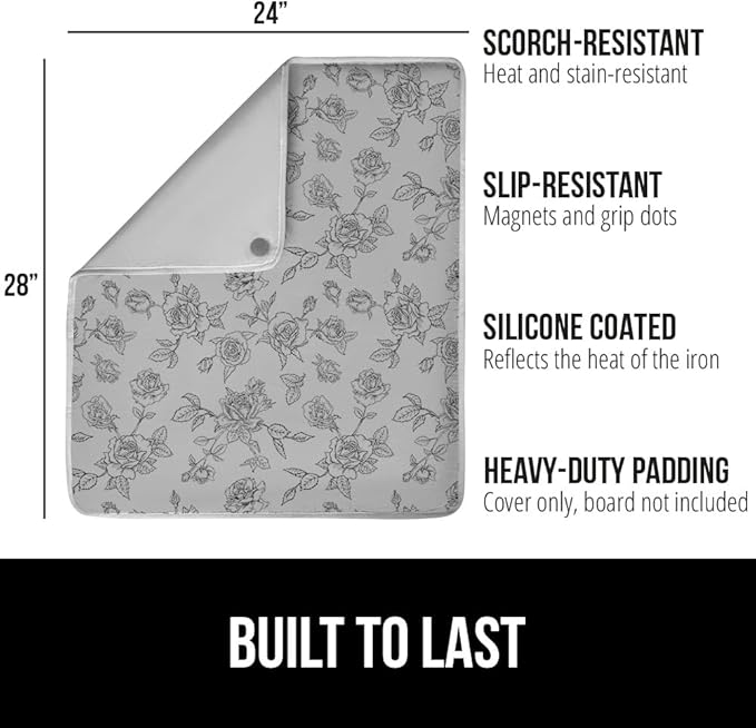 GORILLA GRIP Ironing Mat, Portable Iron Pad, Magnetic Cover - Image 2