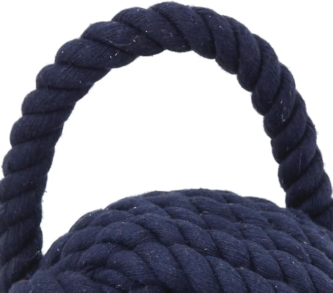 Blue Rope Knot Cotton Door Stop - Image 6