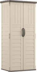 Suncast Vertical Outdoor Storage Shed with All-Weather Construction, Vanilla by Suncast