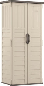 Suncast Vertical Outdoor Storage Shed with All-Weather Construction, Vanilla by Suncast