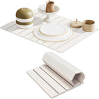 Large Stone Dish Drying Mats for Kitchen Counter, Water-Absorbent Collapsible by Maigandamai