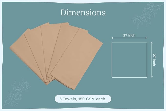 Beige Flour Sack Tea Towels - Image 4