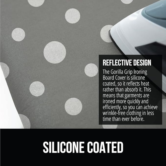GORILLA GRIP The Original Ironing Board Cover and Pad, Silicone Coating - Image 4