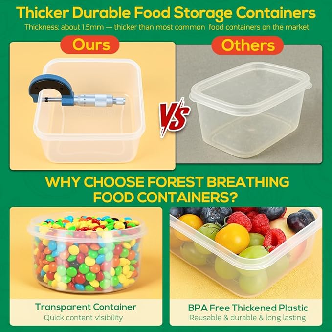 6 Pack Large Food Storage Containers - Image 7