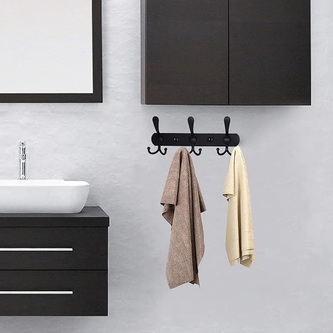Coat Rack Wall Mounted, 3 Tri Stainless Steel Coat Hook - Image 4