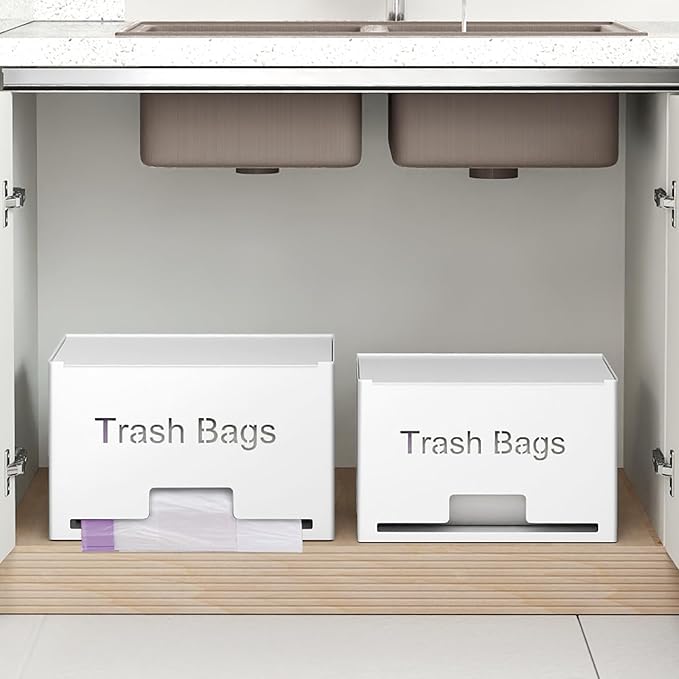 2-Pack Trash Bag Holder Dispenser, Stackable Garbage Bag Dispenser, Extra Large - Image 7