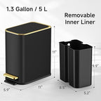 TIPGO Small Bathroom Trash Can - Image 7