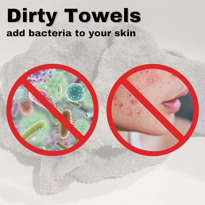 150 Pack Large Disposable Face Towels, Facial Wipes, Super Soft and Thick - Image 7