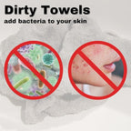 Large Disposable Face Towels, Facial Wipes, Super Soft and Thick Shaving Face - Image 9