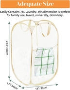 2 Pcs Durable Collapsible Laundry Baskets - Image 7