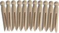 Round Wooden Clothespins, Unfinished Wood Doll Pins by Unknown