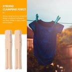 PRETYZOOM 100Pcs Wooden Clothespins, Photo Clips Clothesline Clamps Pegs - Image 5