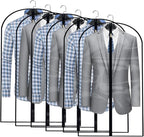 Clear Garment Bags for Hanging Clothes Travel Suit Bags for Closet Storage by HomeClean