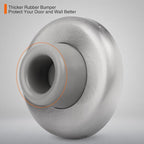 Concave Wall Door Bumper Stop Brushed Satin Nickel – 2-1/2” Outside Diameter - Image 2