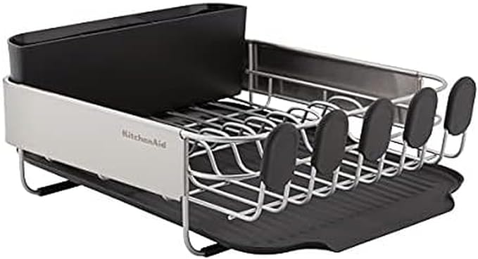 KitchenAid Compact, Space Saving Rust Resistant Dish Rack by KitchenAid