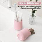 Pink Striped Toothbrush Holder for Electric Toothbrushes Bathroom Organizer for - Image 4