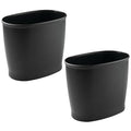 iDesign Slim Plastic Bathroom Trash Can, Small Garbage Bin by iDesign