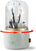 Toothbrush Holders for Bathrooms, Rotating 7 Slots Electric Toothbrush Holders by CLOKTA