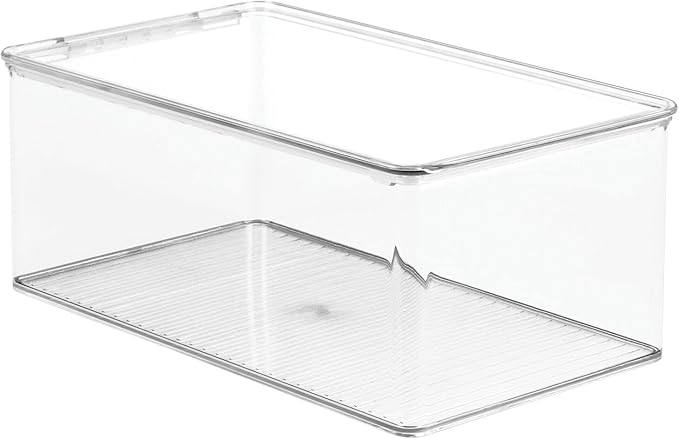 mDesign Plastic Stackable Home Office Storage Organizer Box - Image 10